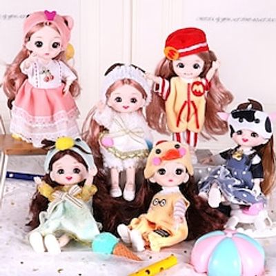 6.3inch Doll Girl Nude Dress up Joint Toy Handmade Doll BJD Doll New Product Lightinthebox