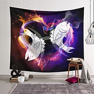 Wall Tapestry Art Decor Blanket Curtain Hanging Home Bedroom Living Room Colourful Polyester Fish miniinthebox
