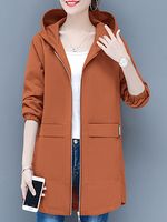 Mid-length hooded jacket - thumbnail