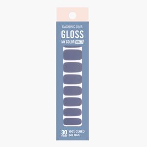 Dashing Diva Gloss Matte Sky Gel Nail Strips - Set of 30