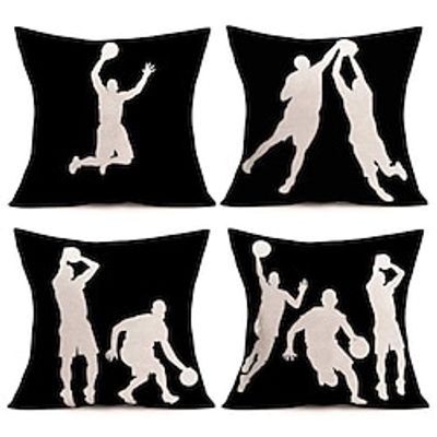Basketball Pillows Decorative Toss Pillows Cover 1PC Soft Square Cushion Case Pillowcase for Bedroom Livingroom Sofa Couch Chair Lightinthebox