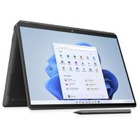 HP Spectre x360 2-in-1 Laptop - 12th Gen Core i7, 1.7GHz, 16GB, 1TB Shared, Windows 11 Home, 13.5 inch, WUXGA+ Nightfall Black Aluminum, English/Arabic Keyboard, 14-EF0005NE