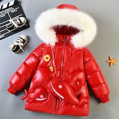 Toddler Girls' Hoodie Jacket Cartoon Active Zipper School Coat Outerwear 7-13 Years Spring off white Pink Peach Lightinthebox