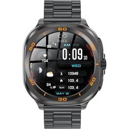 Swiss Military DOM 7 Smartwatch Gunmetal Frame with Black Metal Strap - Black (SM-WCH-DOM7-GUNF-BLK)