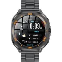 Swiss Military DOM 7 Smartwatch Gunmetal Frame with Black Metal Strap - Black (SM-WCH-DOM7-GUNF-BLK)