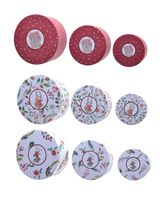 Homesmiths Christmas Pap Giftbox Round 3 Assorted Colors & Design 1 Piece