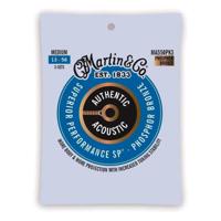 Martin Acoustic Guitar Strings Superior Performance SP - 92/8 Phosphor Medium - 3 Sets - 013 -.056 (3 Packs)