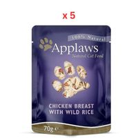Applaws Cat Chicken with Rice Wet Food Pouch 70g (UAE Delivery Only) (Pack Of 5)