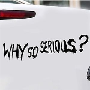 Decal Car Why So Serious Funny Car-Styling Vehicle Reflective Decals Sticker Reusable Movable Car Stickers Decoration for Car Window or Bumper Lightinthebox