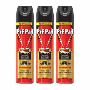 Pif Paf Cockroach & Ant Killer Black 3 x 400 ml