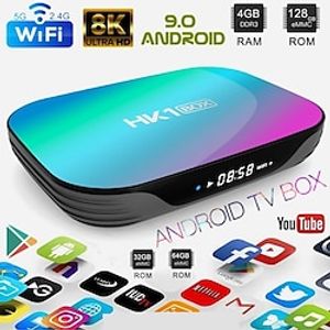 8K UltraHD Android TV BOX Android 9.0 Smart TV BOX 5G WiFi Google TV BOX 8K HDMI 2.1 USB 3.0 Quad Core CPU Android OTT TV BOX (32GB / 64GB / 128GB) miniinthebox
