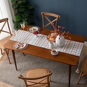 Moroccan Geometric Stripe Bohemian National Style Table Flag Bed Bed Tv Cabinet Cloth Long Table Towel miniinthebox