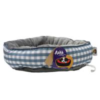 NutraPet Aahh Snuggly D50Xh15Cm Flannel Checkered - Blue Grey