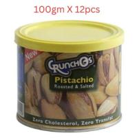 Crunchos Roasted and Salted Pistachio 100g - Carton of 12 Packs