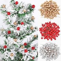 100pcs Christmas Decorations / Wedding Decorations Christmas Ornaments, Holiday Decorations Party Garden Wedding Decoration 16.5 cm miniinthebox - thumbnail