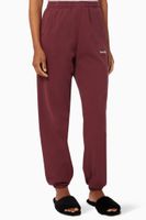 Serif Logo Sweatpants in Cotton Serif Logo Sweatpants in Cotton