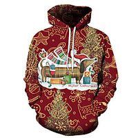 Men's Unisex Pullover Hoodie Sweatshirt Dog Graphic Prints Print Casual Daily Holiday 3D Print Basic Designer Hoodies Sweatshirts  Red Black Navy Blue Lightinthebox - thumbnail