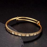 Vietnam Sand Gold Women's Wedding Wedding Boutique Thicken Gold Plated Bracelet 999 Gift Jewelry