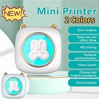 Mini Portable Printer Thermal Printing Sticker Wireless Inkless Mini Pocket Printer Self-adhesive Label Printer Photo Printer Lightinthebox - thumbnail