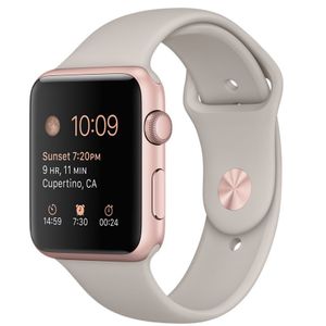 Apple Watch Series 6 Aluminum Case with Rose Gold Sport Band, 44mm, GPS + Cellular