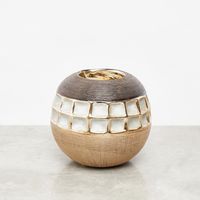 Ceramic Candleholder - 10x10x9 cms - thumbnail