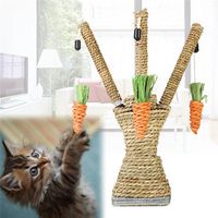 Pet Cat Toys Scratching Post Interactive Tree Tower Shelves Activity Climbing Frame Sisal Rope - thumbnail