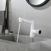 Bathroom Sink Faucet - Touchless  Rotatable  Pull out Electroplated Centerset Hands free One HoleBath Taps Lightinthebox