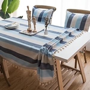 Farmhouse Style Tablecloth Cotton Linen Rectangle Table Cloths for Kitchen Dining, Party, Holiday, Christmas, Buffet miniinthebox