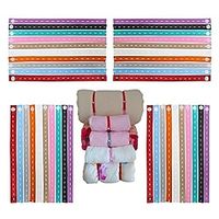 20pcs/set Elastic Band with Button Buttonholes,Heavy Duty Drawers Clothing Storage,Adjustable Roll-up Clothes Storage Band,Travel Luggage Space Saver, Drawer Closet Organizer Lightinthebox