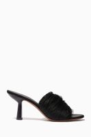 Syrma Mule Heel Sandals in Leather Syrma Mule Heel Sandals in Leather