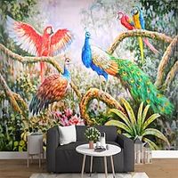 Cartoon 3D Animal Home Decoration Classic Modern Wall Covering, Canvas PVC / Vinyl Material Self adhesive Mural Wall Cloth, Room Wallcovering miniinthebox - thumbnail