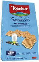 Loacker Sandwich Wafers With Milk And Vanilla 200gm