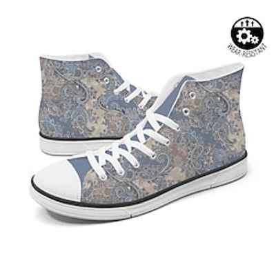 Women's Paisley Ethnic Graphic Print Vintage Classic Canvas High Top Sneakers Canvas Shoes Lightinthebox