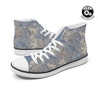 Women's Paisley Ethnic Graphic Print Vintage Classic Canvas High Top Sneakers Canvas Shoes Lightinthebox - thumbnail