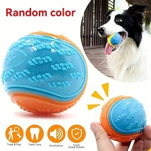 1pc Pet Dog Ball Toy Squeaky Toy For Dog Chew Toy Puppy Molar Toy Dog Interactive Toys Random Color miniinthebox