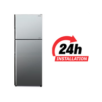 Hitachi 403 Ltr Top Mounted Refrigerator | Double Door | RVX500PUK9KBSL | Silver Color