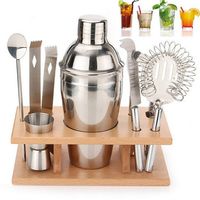 9Pcs DIY Stainless Steel Cocktail Shakers - thumbnail