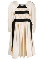 Molly Goddard Shickle Swan flared dress - NEUTRALS