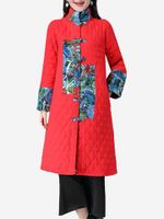 Vintage Patchwork Women Cotton Coats