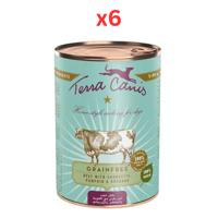 Terra Canis Grain Free Beef Dog Wet Food 400G (Pack of 6)