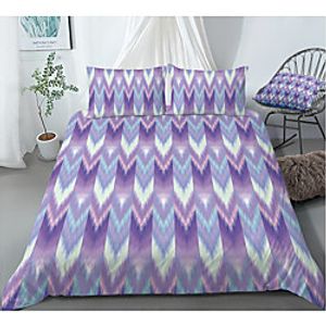 Colorful Tie Dye Duvet Cover Set Boho Hippie Bedding Set Rainbow Tie Dyed Comforter Cover Queen 3 Pieces for Kids Teens Adults 1 miniinthebox