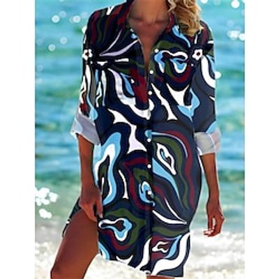 Hawaiian Shirt Women's Shirt Blouse Graphic Color Block Hawaiian Casual Holiday Beach Navy Blue Blue Purple Button Print Long Sleeve Fashion Streetwear Shirt Collar Regular Fit Spring Fall Lightinthebox Hawaiian Shirt Women's Shirt Blouse Graphic Color Block Hawaiian Casual Holiday Beach Navy Blue Blue Purple Button Print Long Sleeve Fashion Streetwear Shirt Collar Regular Fit Spring Fall Lightinthebox