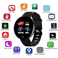 D18 Smart Watch 1.44 inch Smart Band Fitness Bracelet Bluetooth Pedometer Call Reminder Sleep Tracker Compatible with Android iOS Women Men Message Reminder Camera Control Step Tracker IPX-5 46mm Lightinthebox