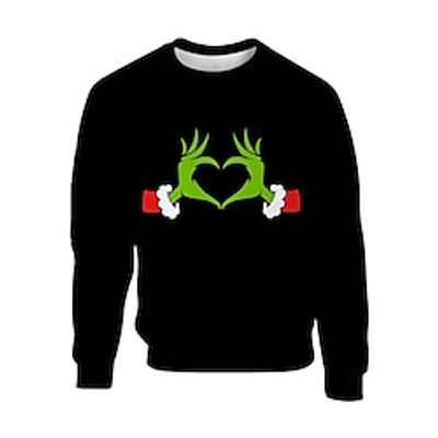 Christmas Ugly Christmas Sweater / Sweatshirt Hoodie Print Graphic Hoodie For Men's Women's Unisex Adults' 3D Print 100% Polyester Party miniinthebox