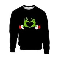 Christmas Ugly Christmas Sweater / Sweatshirt Hoodie Print Graphic Hoodie For Men's Women's Unisex Adults' 3D Print 100% Polyester Party miniinthebox - thumbnail