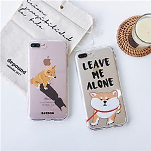 Phone Case For Apple Back Cover iPhone XR iPhone XS iPhone XS Max iPhone X iPhone 8 Plus iPhone 8 iPhone 7 Plus iPhone 7 iPhone 6s Plus iPhone 6s Shockproof Dustproof Transparent Cartoon Dog Lightinthebox