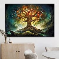 Plants Wall Art Canvas Tree of Life Prints and Posters Pictures Decorative Fabric Painting For Living Room Pictures No Frame miniinthebox