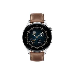 Huawei Watch 3 Classic Steel | Smart Watch | Fitness Tracker | Bluetooth | HUW-WATCH3CLASSIC-STEEL | Brown Color