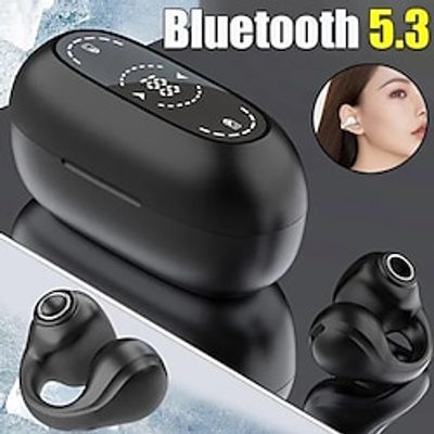 Bluetooth5.3 TWS Bluetooth EarphonesPainless Wear Ear Hanging Wireless EarbudsSports Earphone with Charger Box miniinthebox