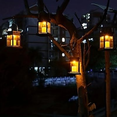 1pc Candle Lanterns Solar Hanging Lights, Christmas Gifts, Garden LED Solar Lights, Holiday Garden Night Lights, Outdoor Solar Lights Decorations Lightinthebox